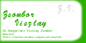 zsombor viszlay business card